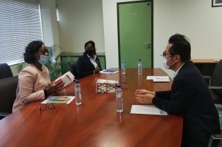 Visita de Cortesia a Ministra do Mar, Águas Interiores e Pescas Maita1